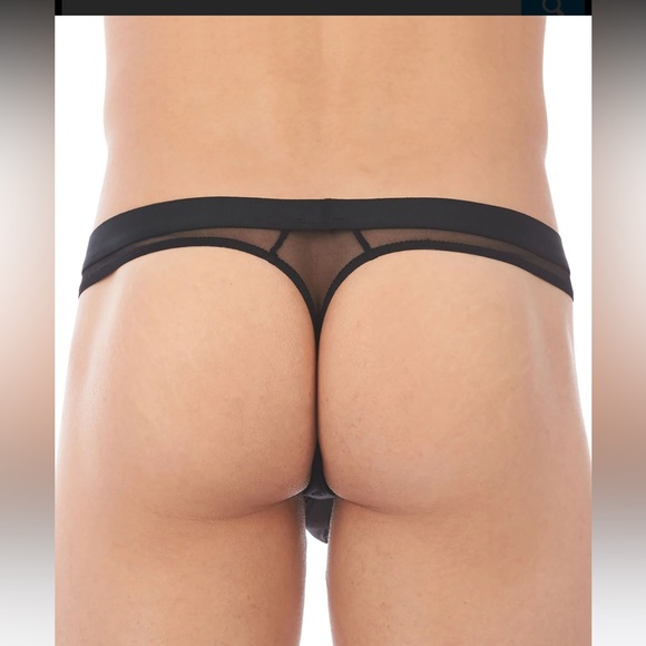 Mens Small NWT Gregg Homme Black ‘Erupt’ Thong - Picture 2 of 9